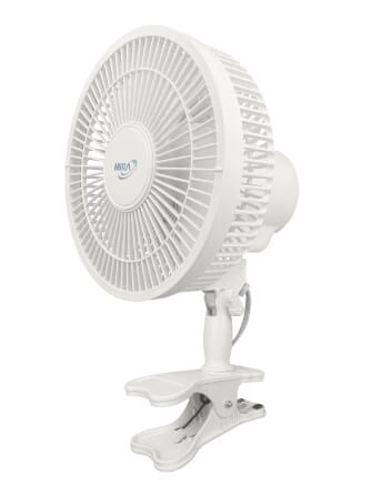 พัดลมตั้งโต๊ะ แบบหนีบ 8 นิ้ว MIRA M-73 WHITE